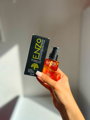 روغن آرگان حاوی کراتین برزیلی انزو Enzo حجم 60 میلی لیتر